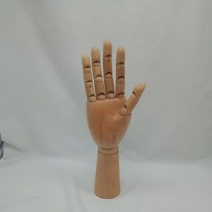 Wooden Right Hand - 12" Body Artist Model, Jointed  Articulated Flexible Fingers